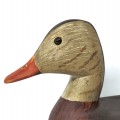 Wooden duck decoy signed Leo Chagnon  - 2