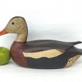 Wooden duck decoy signed Leo Chagnon  - 8