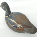 Wooden duck decoy carved by Leo Chagnon  - 2