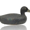 Vintage wooden duck decoy, Arthur Boucher  - 1