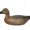 Wooden hunting decoy carved by Leo Chagnon from Sorel  - 1