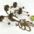 Appliqués lumineux muraux, fixtures murales, lampes, luminaires en laiton  - 2