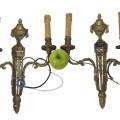 Vintage brass wall lighting fixtures  - 2