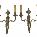 Vintage brass wall lighting fixtures  - 1