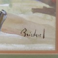 Watercolor signed Normand Boisvert  - 2