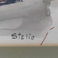 Aquarelle Stelio Sole, tableau, peinture  - 2