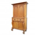 4 doors step back antique armoire, cupboard - 1