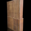 Armoire 2 corps antique en pin, portes du haut refaites dans le passé - 7