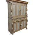 Armoire antique 14 caissons, corniche remplacée dans le passé - 4