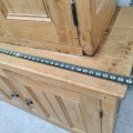Armoire antique 2 corps en pin - 4
