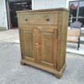 Armoire antique assemblée à clous carré, buffet, bahut - 11