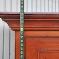 Armoire antique décorée de 12 caissons, clous forgés, base restaurée dans le passé - 5