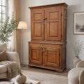 Antique raides panels cupboard, armoire, early 19th century  - 2