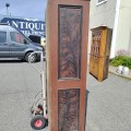 Antique faux grain painted cabinet - 4
