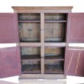 Armoire antique en pin, 10 caissons, clous forgés  - 2