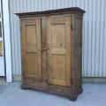 8 panels pine armoire, cupboard, has been cutting  - 11