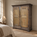 8 panels pine armoire, cupboard, has been cutting  - 2