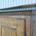 8 panels pine armoire, cupboard, has been cutting  - 8