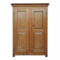 Armoire antique en pin, 8 caissons soulevés, clous forgés  - 2