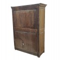 Armoire antique en pin, 8 caissons soulevés, clous forgés  - 7