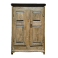 Armoire antique en pin, 8 caissons soulevés, début 19e siècle  - 3