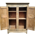 Armoire antique en pin, 8 caissons soulevés, début 19e siècle  - 4