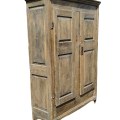 Armoire antique en pin, 8 caissons soulevés, début 19e siècle  - 8