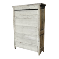 Armoire antique en pin, 8 caissons soulevés, début 19e siècle  - 9
