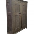 Antique country 8 panels cupboard, armoire on original color - 6