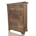 Armoire antique en pin, clous carrés, base restaurée - 7