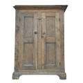 Antique 4 panels pine cupboard, armoire  - 3