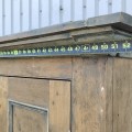 Antique 4 panels pine cupboard, armoire  - 6
