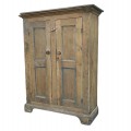 Antique 4 panels pine cupboard, armoire  - 1