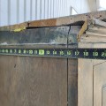Antique 4 panels pine cupboard, armoire  - 7