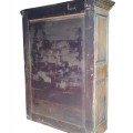 Antique 8 raised panels pine cupboard, armoire  - 5
