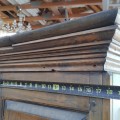 Antique 8 raised panels pine cupboard, armoire  - 7