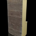 Armoire antique en pin, panneaux creux et clous carrés - 8