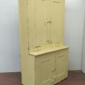 Armoire antique en pin, panneaux creux et clous carrés - 9