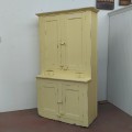 Armoire antique en pin, panneaux creux et clous carrés - 10