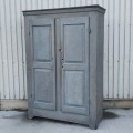 Antique Quebec pine cupboard, armoire, doors raised panels  - 10