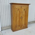 antique pine buffet, small cupboard - 3