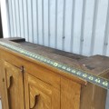 antique pine buffet, small cupboard - 8