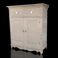 Armoire buffet en pin, clous carrés, telle que trouvée, base chantournée  - 1