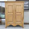 Antique 8 panels Quebec cupboard, Early 19e century - 2