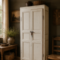 Armoire esprit Louis XIII, 18e siècle, base chantournée, 2 caissons remplacés  - 2