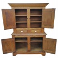 Antique elm 2 parts cupboard, armoire, pantry - 3