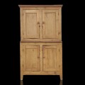 Armoire garde-manger antique en pin, clous carrés  - 2