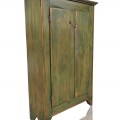 Armoire naïve antique en pin, clous forgés, beau format - 4