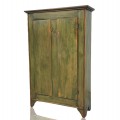 Armoire naïve antique en pin, clous forgés, beau format - 1