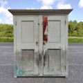 Antique pine 8 panels cupboard, armoire  - 2